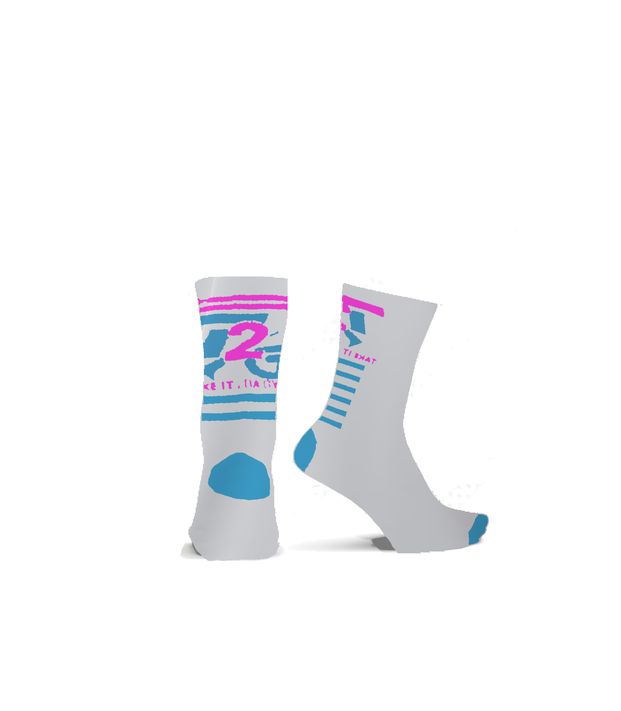 "ViceCity" White Socks